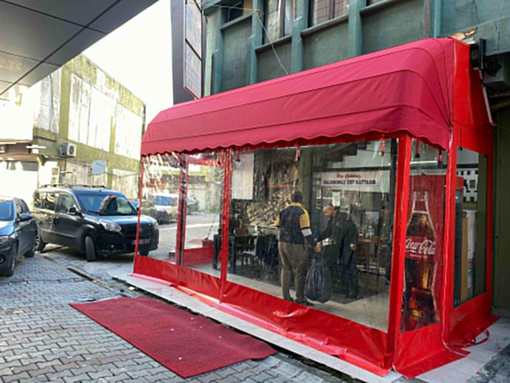 Körüklü Tente Şeffaf İlave