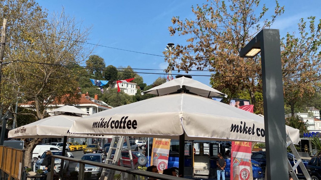 Mikel Coffee Krem Bahçe Şemsiyesi